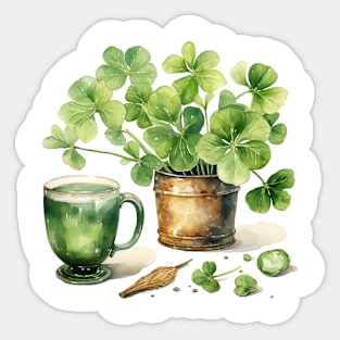 Watercolor Shamrock Sticker